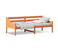 Diván Sin Colchón Marrón Cera 100x200 Cm Madera Maciza De Pino Vidaxl
