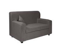 Andreia - Sofá Fijo 2 Plazas, 125x73x85h cm Gris, Brazos Italy