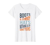 Divertidas Botas de Vaquero y Sombreros de Vaquero Camiseta gráfica económica