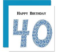 Divertidas tarjetas de cumpleaños número 40 para hombres, Shapecloud - Tarjeta de feliz cumpleaños para papá, mamá, hermano, hermana, abuelo, niñera, abuela, tío, tía, tarjetas de felicitación de 145