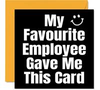 Divertidas tarjetas de cumpleaños para jefe de gerente, mi empleado favorito, tarjeta de feliz cumpleaños para jefe de colega, regalos de despedida de broma, tarjetas de felicitación de amistad de