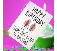Divertidas tarjetas de cumpleaños, tarjetas C, tarjetas de felicitación, tarjetas de felicitación de cumpleaños de un C*nt a otro, Crude, Joke, el mejor amigo PC169