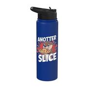 Divertido amante de la pizza Juego de palabras de comida rápida Stainless Steel Insulated Water Bottle