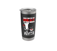 Divertido diseño de Pitmaster del humor de la parrilla del amante de la carne de la barbacoa Vaso térmico de acero inoxidable de doble pared