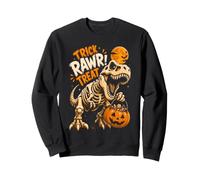 Divertido Esqueleto de Dinosaurio de T Rex Trick Rawr Treat Halloween Sudadera