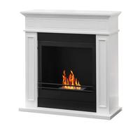 Divina Fire Chimenea de Bioetanol Biochimenea de Tierra Jefferson Blanca L 89,5