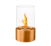 DIVINA FIRE DF91396, Chimenea portátil, Bioetanol, Bronce, Transparente, Para interior/exterior, 1 - 1,5 horas, 0,2 litros
