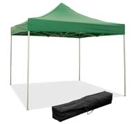 Gazebo Plegable Verde De 3 X 3 Pulgadas Cubierto De Pvc Impermeable