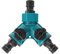 Divisor de agua for grifo de jardín: conector de manguera ajustable tipo Y, desviador de grifo de salida múltiple bidireccional(Y Type Tee)
