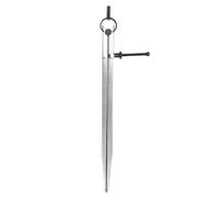 Divisor de alas, calibrador divisor ajustable con tuerca de resorte, compás de cuero y acero al carbono para trazado y marcación en madera, plástico y metal; diseño de patas planas (300 mm)