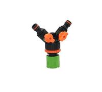 Divisor de manguera para grifo, Conector de manguera doble, paquete 2, conexión rápida multicolor, irrigación hembra ajustable