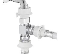 Divisor para grifo de agua divisor para manguera de agua a | Desviador para grifo del fregadero adecuado para fregadero, inodoro, lavadora, bañera, dormitorio compartido, apartamento