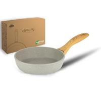 DIVORY sartén cerámica 16cm - Sartén de inducción de cerámica, libre de PFAS y PTFE, apta para horno y lavavajillas, (Natura, 16 cm)