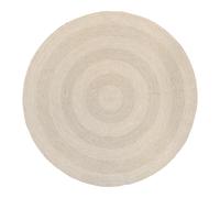 Dixie Alfombra de yute Ella Ø150 cm blanco-natural