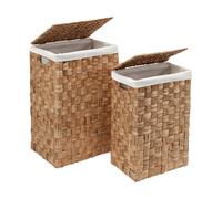 Dixie Cesta de ropa Lily rectangular. 2 piezas Natural