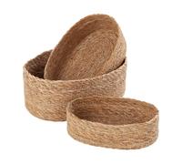 Dixie Panera ovalada Emil set de 3 Natural
