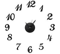 DIY Reloj de Pared, Diseño Original de Relojes Adhesivos, Números e Índices 3D Totalmente Formados Reloj de Pared DIY Reloj de Pared Pegado Reloj 3D Relojes de Pared Grandes para Decoración Sala de