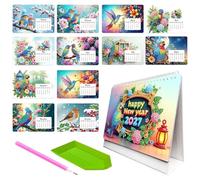 DIY Rhinestone Painting Calendar - Monthly Art Planner |