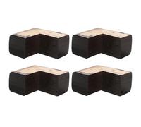 DIYEAH 1 Juego Patas de Madera Maciza y Estilo Escandinavo en Forma de L para Muebles, Patas Aplicables Diseño Natural para Mesas de Cocina y Gabinetes 4 Piezas