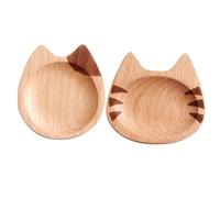 DIYEAH 2 Piezas Plato de Condimentos Forma de Gato, Estilo Japonés | Especias y Polvos, Servicio Compacto y Separado, Fácil Limpieza, Mesa de Parrilla, Picnic