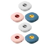 DIYEAH 6 Piezas Caja Organizadora de Cables de Datos Portátil Giratoria Abs | Longitud Ajustable, Uso Múltiple, Diseño para Viaje, Estructura Compacta para Llevar y Ordenar Color Aleatorio