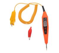 DIYEAH Comprobador Digital de Circuitos Automotriz con Pantalla Lcd Probador Multifunción Resistente con Sonda Metálica y Cable Extendido Herramienta para Diagnóstico Eléctrico