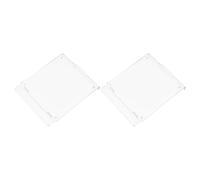 DIYEAH Cubierta Protectora Transparente Protección contra Polvo para Termostato de Aire Acondicionado Central Tipo 86, 2 Piezas, Funda de Panel de Control Autoadhesiva para Hogar