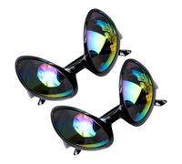 DIYEAH Gafas de Sol Diseño Divertido y Resistente 2 Negras de Plástico para Fiesta y Cosplay , Decoracion Verano para Actividades al Aire Libre
