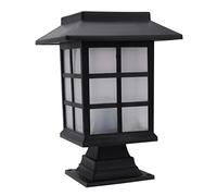 DIYEAH Lámparas Solares para Césped Exteriores LED Ip55, Luz, Ahorro Energía, Ideales para Jardín y Patio, Pack 2 Unidades de Pilar para Uso Prolongado Nocturno
