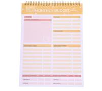 DIYEAH Planificador Semanal de Comidas y Presupuesto en Papel Rosa Hogar, Cuaderno de Menú y Control Alimenticio para Aumentar la Eficiencia