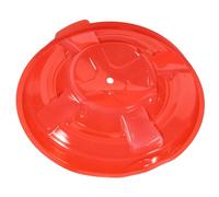 DIYEAH Protector de Detector de Humo Rojo de Plástico para Techo | Cubierta Ignífuga, Instalación sin Herramientas, Diseño Moderno y Elegante, para Pasillos y Cocina