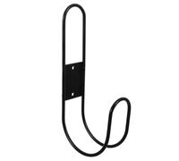 DIYEAH Soporte de pared para manguera de agua, almacenamiento de tuberías | Soporte para mangueras de jardín resistente, organizador para mangueras de agua y cables de extensión, color negro.
