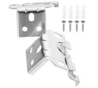 DIYEAH Suministros para Cortinas para el hogar Soporte para persiana de Ventana Accesorios de fijación para persianas venecianas Plata 1 Juego fácil de Instalar