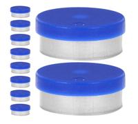 DIYEAH Tapas Abatibles para Botellas de Vidrio Diseño de Cierre y Alta Durabilidad, Pack de 100 Unidades en Aluminio y Plástico Azul