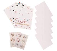 DIYEAH Tarjetas de Felicitación Estilo Delicado de Jubilación Sobres de Cartón y Suministros para Celebración Especial para Decoración de Fiesta