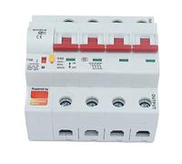 Diyeeni Interruptor Automático WiFi Bluetooth 4P, Interruptor Remoto CA | Interruptor disyuntor inteligente, con bloqueo de seguridad, para suministro de energía doméstica, control de alumbrado
