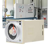 Diyeeni Relé de Tiempo H3BA-N8H Temporizador Multifuncional de 8 Pines de Alta Precisión 1,2 S a 300 H 220 VCA/24 VCC/CA Relé de Retardo Ajustable, Consumo de Energía 1,4 W, Larga Vida útil, Fácil