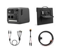 DJI Power 1000 Mini Estación de energía portátil, batería LiFePO4 1008 Wh, potencia máx. 1000 W, con cable de carga para batería de auto, panel solar plegable de 200 W y cable adaptador solar MC4.