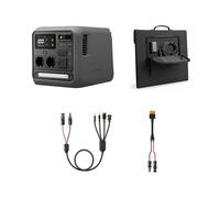 DJI Power 1000 Mini Estación de energía portátil, batería LiFePO4 1008 Wh, tamaño compacto, potencia máxima 1000 W, con panel solar plegable de 200 W y cable adaptador solar MC4.