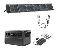 DJI Power 1000V2 - Estación de alimentación portátil de 1024 Wh, con 1 panel solar plegable de 200 W, 1 MC4 a DC5525 Male / DC7909 Male/Anderson 30A / XT60 Female, 1 x MPPT.