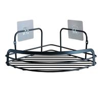 DK HOME Cesta de Ducha esquinera Premium negro