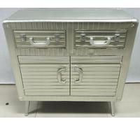 DKD Home Decor Aparador de Metal y MDF Plateado