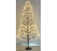 DKD Home Decor Árbol LED Metal 40x40x120 Luz Cálida Negro