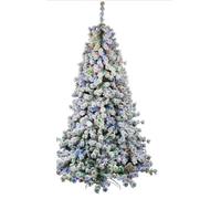 DKD Home Decor Árbol LED Nevado de 210 cm con 350 LED y 1056 Ramas