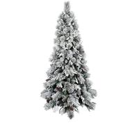DKD Home Decor Árbol LED PVC 140x140x240 450L con 1312 Ramas de Piñas