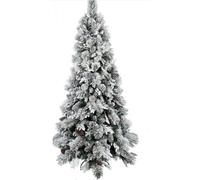 DKD Home Decor Árbol LED PVC Nevado con 380 Ramas y Luz Cálida