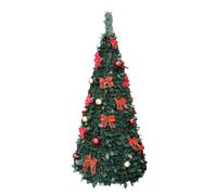 DKD Home Decor Árbol LED PVC Rojo 63,5x63,5x150 IP44 Plegable
