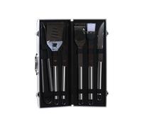 DKD Home Decor Barbacoa Set 6 Inox Metal Negro 47x18x8
