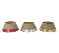 DKD Home Decor Base Árbol Fibra Seagrass 57x57x28 Surtido de 3