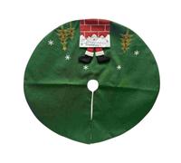 DKD Home Decor Base para Árbol de Navidad Tradicional Verde Rojo 105 x 105 x 2 cm